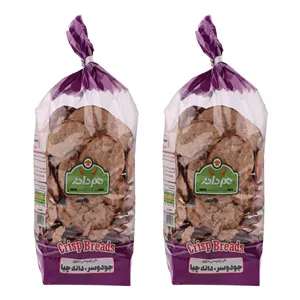 نان خشک چیپسی حاوی جو دوسر و دانه چیا هم دانه - 230 گرم بسته 2 عددی