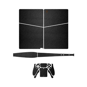 برچسب کنسول و دسته بازی PS5 Slim Digital Edition ماهوت مدل Shine Carbon Fiber