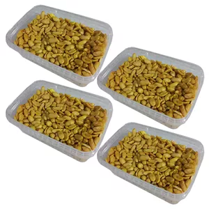 بادام زمینی پوست کنده - 2400 گرم بسته 4عددی