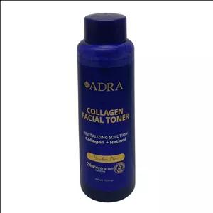 تونر پاک کننده آرایش و آبرسان صورت آدرا مدل کلاژن و رتینول کد 06 مناسب برای انواع پوست حجم 300 میلی لیتر