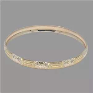 النگو طلا کم اجرت 18 عیار زنانه طلا و شمش برلیان مدل نور کد 608 سایز 3