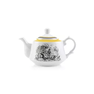 قوری چینی زرین ایران مدل لندنی 5 ویلیج درجه 3