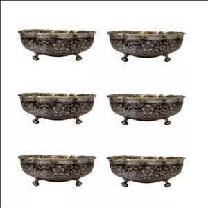 پیاله آجیل خوری مسی کد ZH321.21 مجموعه 6 عددی