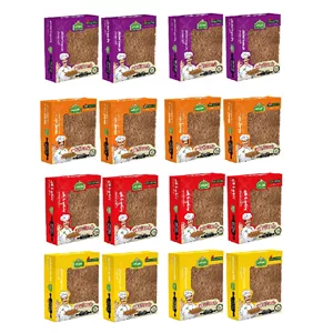 نان خشک 4 طعم هم دانه - 300 گرم بسته 16 عددی