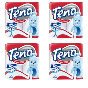 دستمال حوله ای تنو کد 008 مجموعه 4 عددی