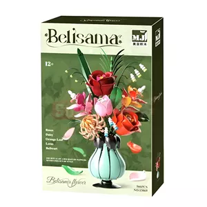 ساختنی 566 تکه مدل گلدان گل رز طرح BELISAMA FLOWER کد 13069