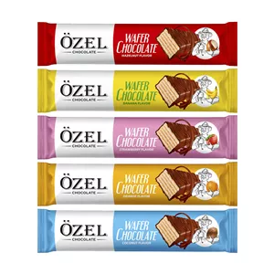 ویفر با روکش کاکائویی کرال طعم میوه ای بسته 5 عددی