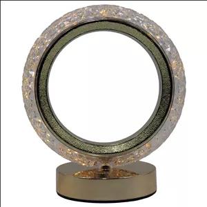 چراغ رومیزی مدل کریستال حلقه‌ای کد 404055