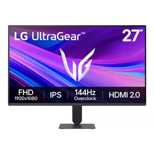مانیتور گیمینگ 27 اینچ ال جی مدل 27G411A-B با وضوح FHD پیکسل، پنل IPS و نرخ به‌روزرسانی 144 هرتز