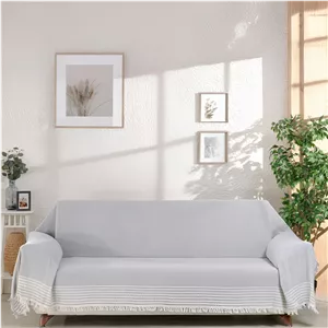 شال مبل و تخت مادام کوکو مدل پنبه ترک طرح زیگزاگی سایز 170×310 سانتی متر