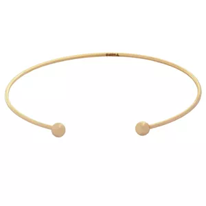 بنگل طلا 18 عیار زنانه طلای مستجابی مدل دایره کد T1873 