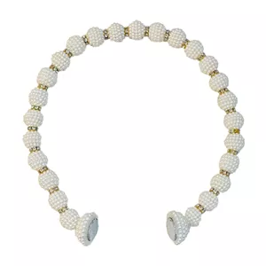 پرده جمع کن مدل مروارید تمشکی کد X212