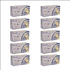 دستکش لاتکس غیر پودری مدل اوپی پرفکت01 سایز بزرگ (L) بسته 10 بسته 100 عددی