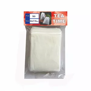 فیلتر چای مدل نخ جمع شونده بسته 50 عددی