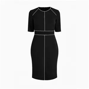 پیراهن یقه گرد زنانه نکست مدل HGV-876