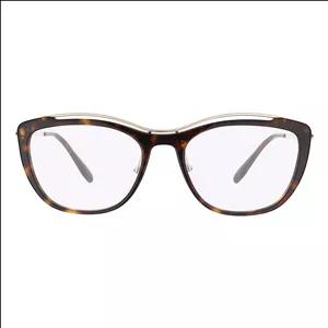 فریم عینک طبی گربه ای زنانه پرادا مدل 0PR-04VV-2AU1O1-53 مناسب برای صورت مستطیل، مربع و لوزی