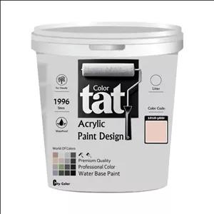 رنگ گلبهی مات اکرولیک تات کد 1010-y60r حجم 1لیتر