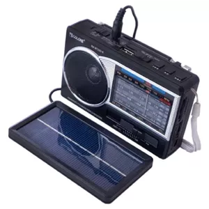 رادیو جیبی گولون مدل RX-BT222-S دارای بلوتوث و پنل خورشیدی سیار