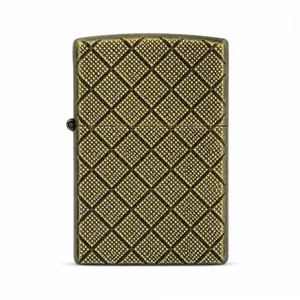 فندک بنزینی کینای مدل کلاسیک طرح لوزی کد DKD-2230