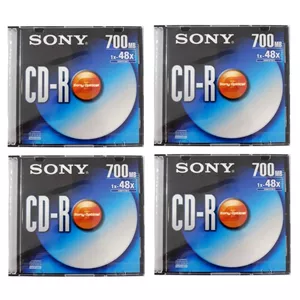 سی دی خام سونی قابدار مدل CD-R بسته 4 عددی 