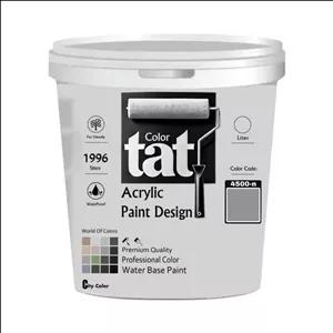 رنگ طوسی مات اکرولیک تات کد 4500-n حجم 4لیتر