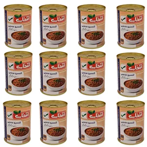 کنسرو عدسی انتخاب - 380 گرم بسته 12 عددی
