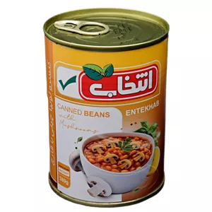 کنسرو لوبیا چیتی با قارچ انتخاب - 380 گرم