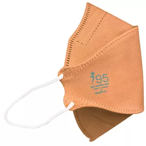ماسک تنفسی ریما مدل سه بعدی N95 نانو کد Brown-F95 بسته 25 عددی
