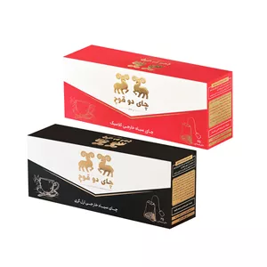چای سیاه ساده و ارل گری کیسه ای دوقوچ - 50 گرم بسته 2 عددی