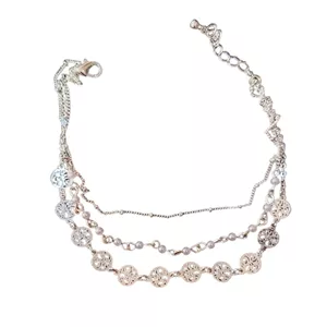 پابند زنانه اکسسورایز مدل سکه ای مرواریدی