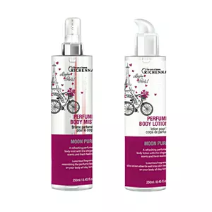 بادی میست زنانه ریچنا مدل moon pure حجم 250 میلی لیتر به همراه لوسیون بدن ریچنا حجم 250 میلی لیتر