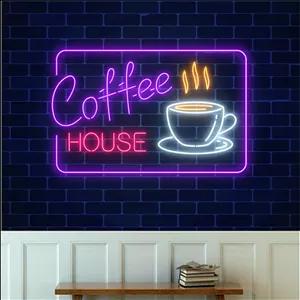 کاغذ دیواری طرح کافه نئونی کد KF512