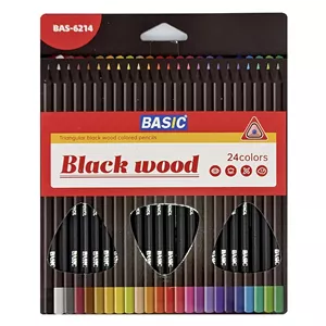 مداد رنگی 24 رنگ بیسیک مدل BAS-6214