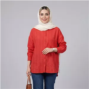 شومیز آستین بلند یقه برگردان زنانه ایکس ساید مدل S674733Z8