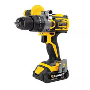 دریل پیچ گوشتی چکشی براشلس کنزاکس مدل 8861 دو باتری