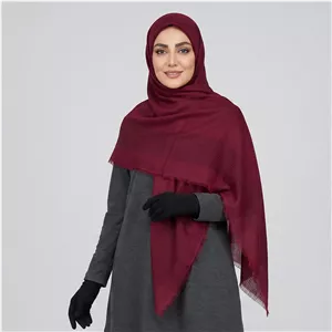 روسری زنانه مدل نخی خط دار دور ریش