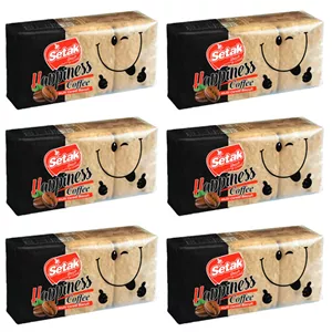 بیسکویت با غلات کامل قهوه ستاک - 200 گرم مجموعه 6 عددی