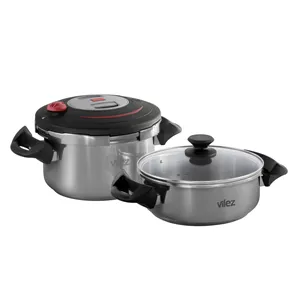 زودپز استیل ویلز مدل VL6039 دوقلوگنجایش 4 6 لیتر