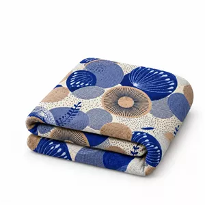پتو مسافرتی 1 نفره مدل دایره و قاصدک سایز 160×200 سانتی‌متر