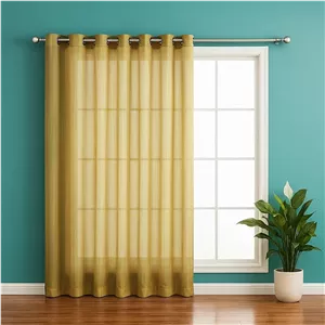 پرده پانچ تیکو دکو مدل کتان شفاف کلاسیک راه دار سایز 280 × 300 سانتی‌متر