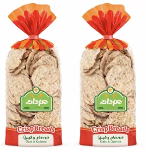 نان خشک چیپسی حاوی کینوا و جو دوسر هم دانه - 230 گرم بسته 2 عددی