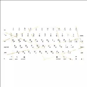   برچسب کیبورد فارسی طرح polygon17 مناسب برای مک بوک پرو 16 اینچ 2021