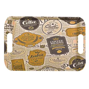سینی دسته دار مهروز مدل 1006 Coffee سایز 22*34 سانتی متر
