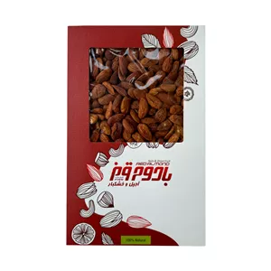 بادام درختی ایرانی خام بادوم قرمز نمکدون - 1 کیلوگرم