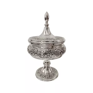 قندان مسی مدل قلم زنی کد ZH431.2