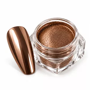 پودر کروم موکا طراحی ناخن