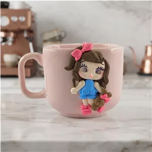 ماگ سرامیکی عروسکی برجسته کد 3