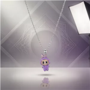 گردنبند دخترانه مدل لبوبو کد 11