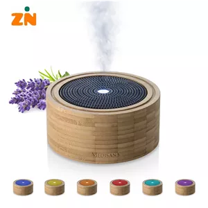 دستگاه بخور و دیفیوزر اسانس مدیسانا مدل AD 625 آروما دیفیوزر چوبی با نورپردازی 6 رنگ و تایمر