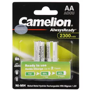 باتری دوتایی قلمی شارژی Camelion Always Ready Max AA 2300mAh